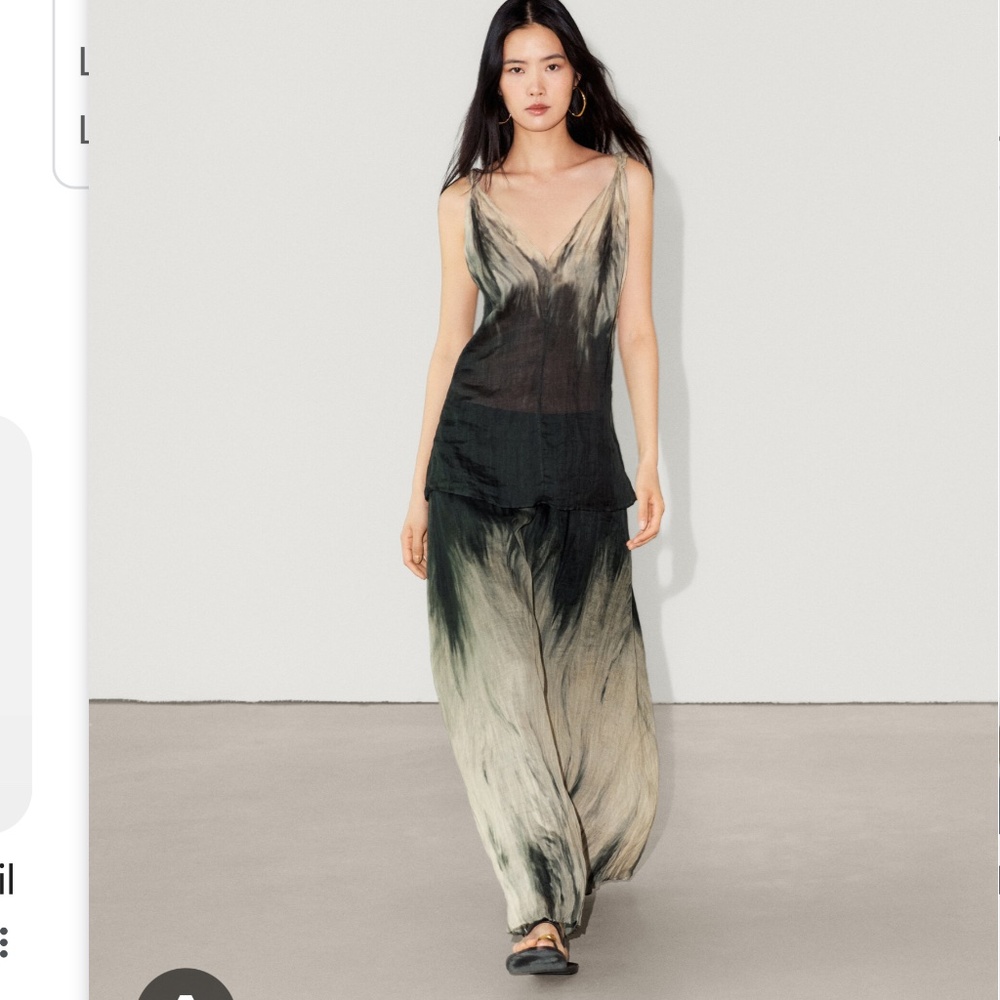 Massimo Dutti long tie dye print skirt nwt size 6